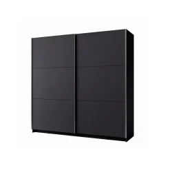 Armoire, garde robe 200 cm 2 portes coulissantes - gris graphite - Collection ARSALA