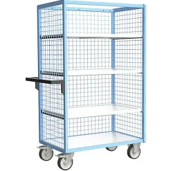 Armoire grillagée sans toit avec 3 étagères incluses - Plateau 1165x785mm - Charge max 500kg - 880725235