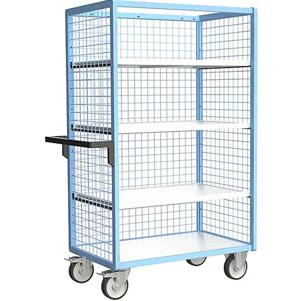 Armoire grillagée sans toit avec 3 étagères incluses - Plateau 1165x785mm - Charge max 500kg - 880725235