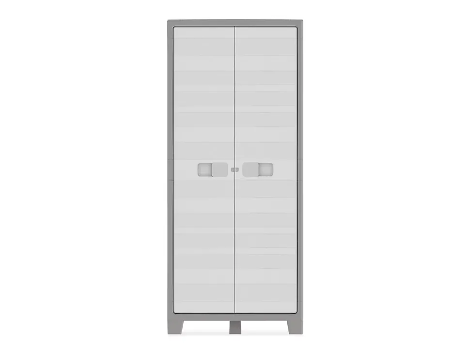 Armoire haute blanc Major 4 tablettes L. 80 x H. 182 x P. 44 cm