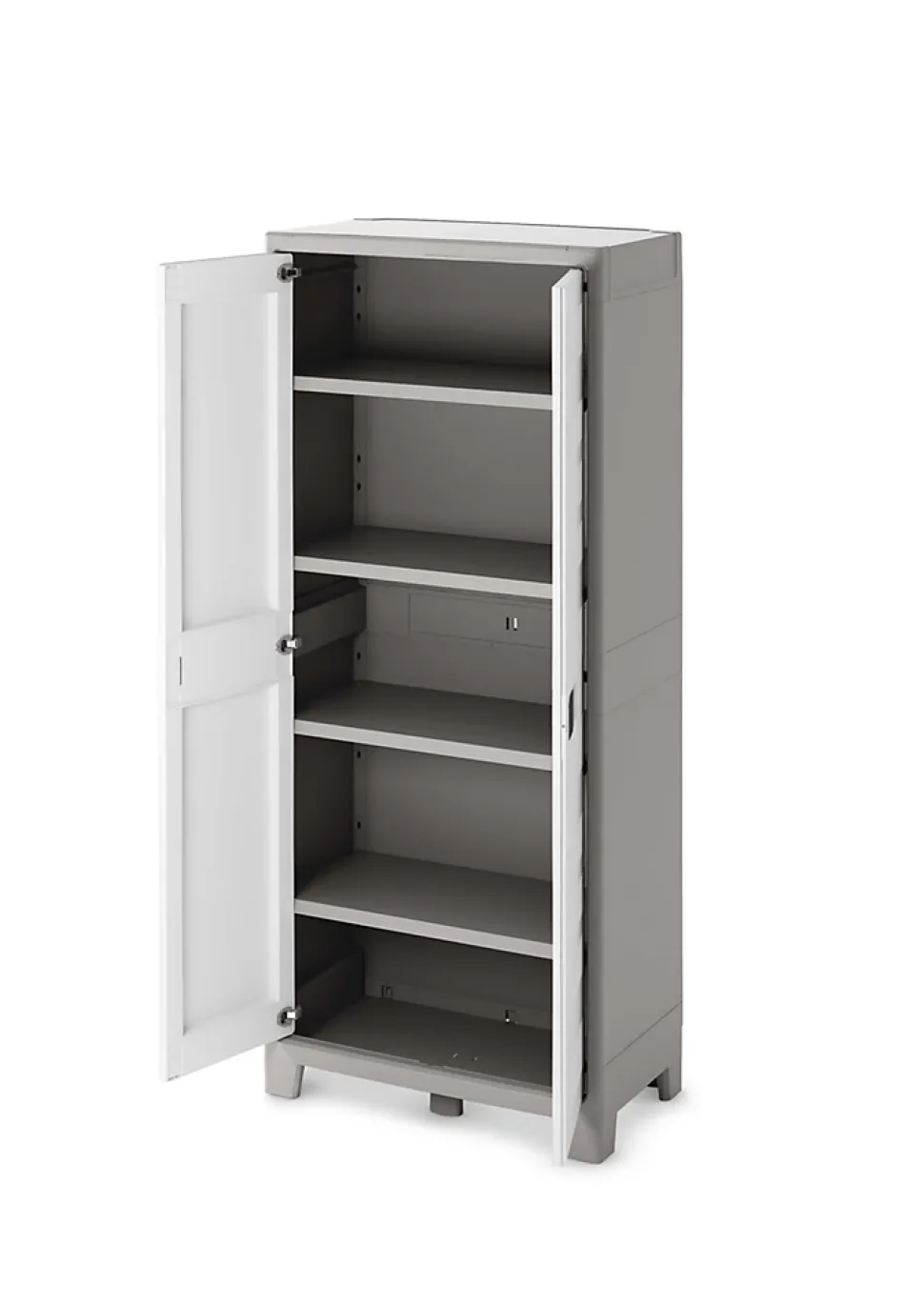 Armoire haute blanc Major 4 tablettes L. 80 x H. 182 x P. 44 cm