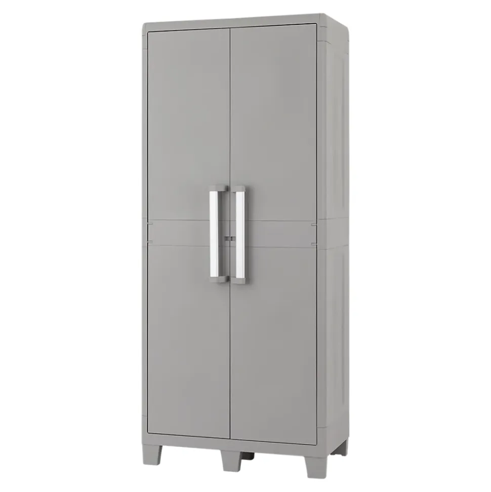 Armoire haute plastique 4 tablettes Major L.49 x H.182 x P.78 cm