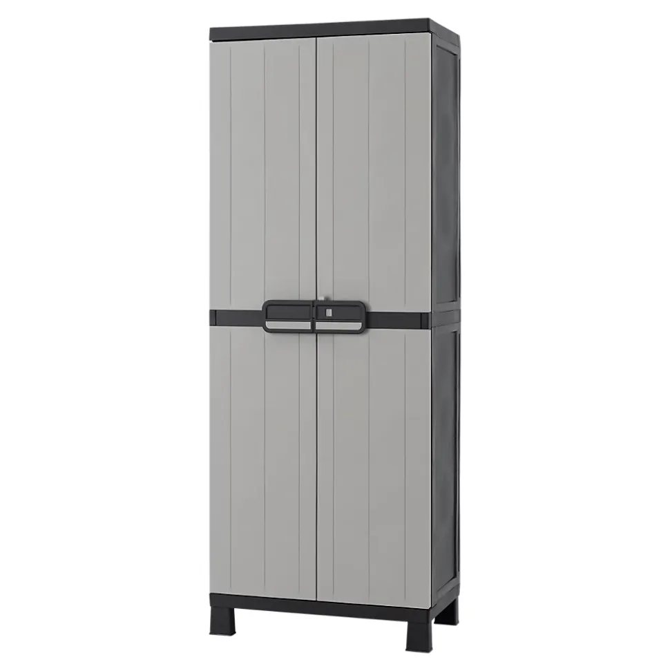 Armoire haute plastique 4 tablettes Links L.65 x H.173 x P.37 cm