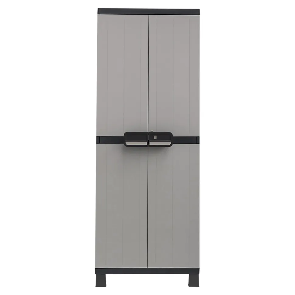 Armoire haute plastique 4 tablettes Links L.65 x H.173 x P.37 cm