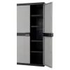 Armoire haute plastique 4 tablettes Links L.89 x H.190 x P.54 cm