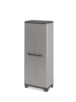 Armoire haute plastique 3 tablettes L.68 x H.173 x P.39 cm