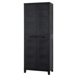 Armoire haute résine 3 tablettes L. 65 x H. 172 x P. 40 cm