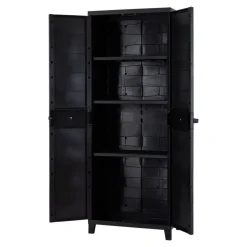 Armoire haute résine 3 tablettes L. 65 x H. 172 x P. 40 cm