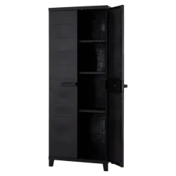 Armoire haute résine 3 tablettes L. 65 x H. 172 x P. 40 cm