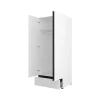 Armoire HAVANA 90 cm 2 portes et 1 tiroir Coloris blanc et noir Design moderne et fonctionnel