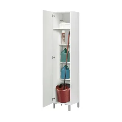 Armoire Home 1 Porte - Venprodin - 188X41X35 Blanc
