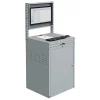 Armoire informatique fixe - Gris anthracite - Box écran 24 pouces inclinable - W040010027-GCGC