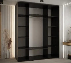 Armoire Lanko 2 a portes coulissantes H. 235,2 x L. 200 x P. 60 3 portes