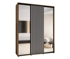 Armoire Lanko 2 a portes coulissantes H. 235,2 x L. 200 x P. 60 3 portes