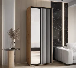 Armoire Lanko 2 a portes coulissantes H. 235,2 x L. 120 x P. 60 2 portes