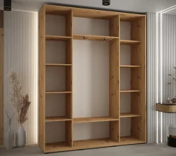 Armoire Lanko 2 a portes coulissantes H. 235,2 x L. 200 x P. 45 3 portes