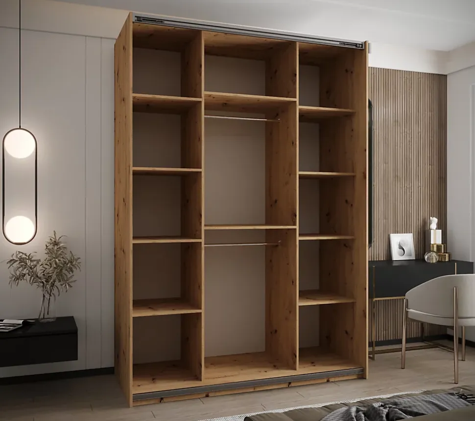 Armoire Lux 2 à portes battantes H. 245,5 x L. 180 x P. 64, 2 portes