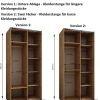 Armoire Lux 1 à portes battantes H. 245,5 x L. 100 x P. 64, 2 portes