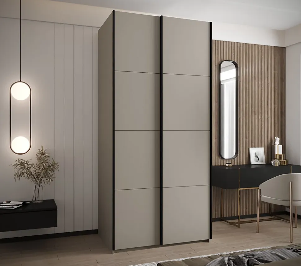 Armoire Lux 1 à portes battantes H. 245,5 x L. 100 x P. 64, 2 portes