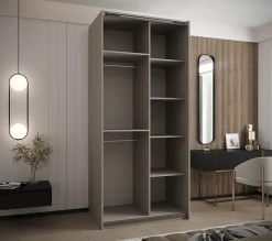 Armoire Lux 2 à portes battantes H. 245,5 x L. 120 x P. 64, 2 portes