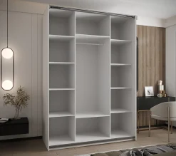Armoire Lux 3 à portes battantes H. 245,5 x L. 200 x P. 64, 2 portes
