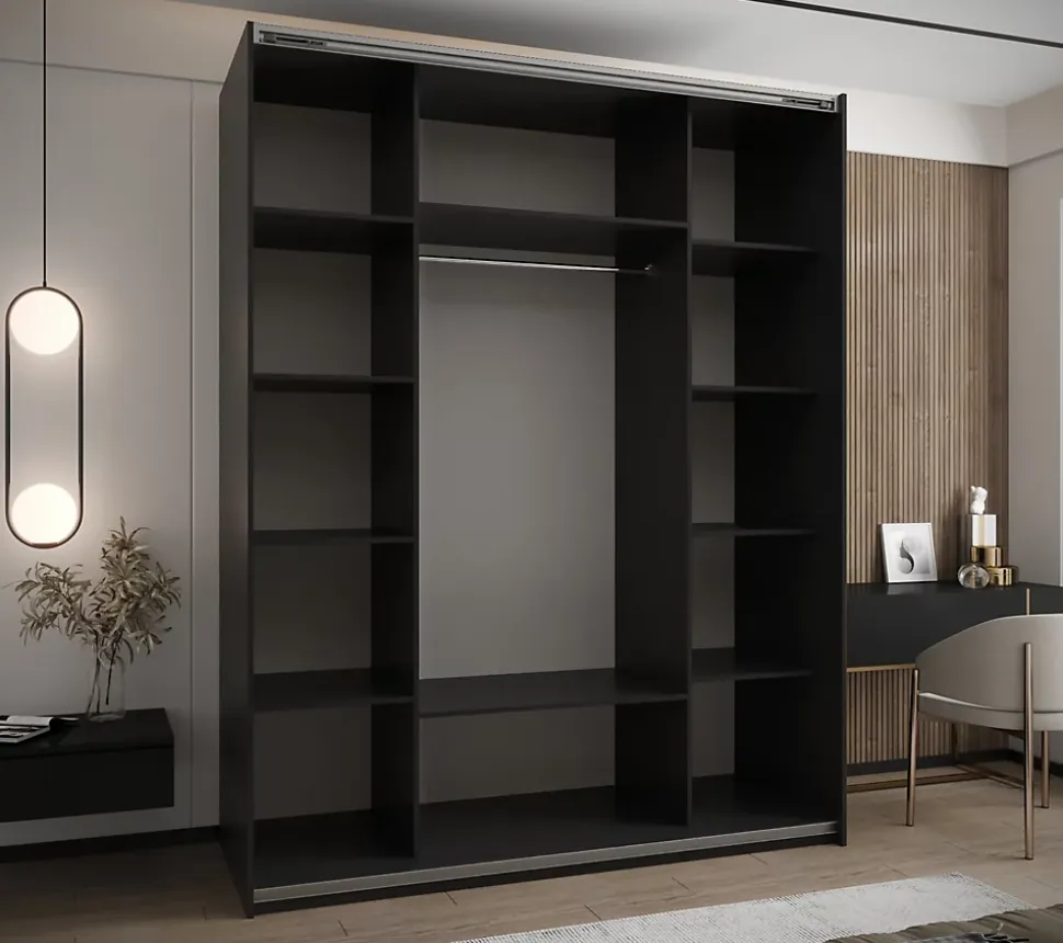 Armoire Lux 2 à portes battantes H. 245,5 x L. 200 x P. 64, 2 portes