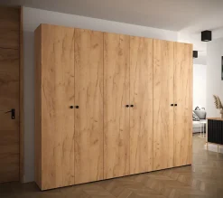 Armoire Manhattan a portes battantes H. 236,7 x L. 300 x P. 47, 6 portes
