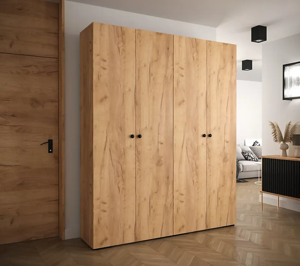 Armoire Manhattan a portes battantes H. 236,7 x L. 200 x P. 47, 4 portes