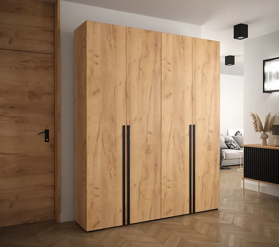 Armoire Manhattan a portes battantes H. 236,7 x L. 200 x P. 47, 4 portes