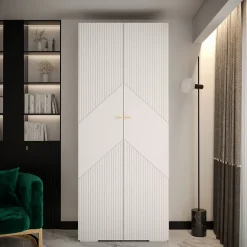 Armoire Manhattan Ryfel 2 a portes battantes H. 236,7 x L. 100 x P. 47, 2 portes