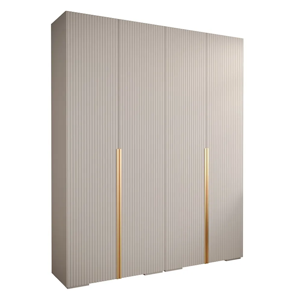 Armoire Manhattan Ryfel 9 a portes battantes H. 236,7 x L. 200 x P. 47, 4 portes