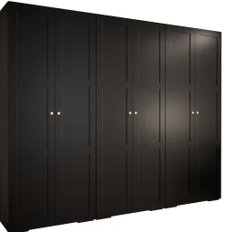 Armoire Manhattan Ryfel 10 a portes battantes H. 236,7 x L. 300 x P. 47, 6 portes