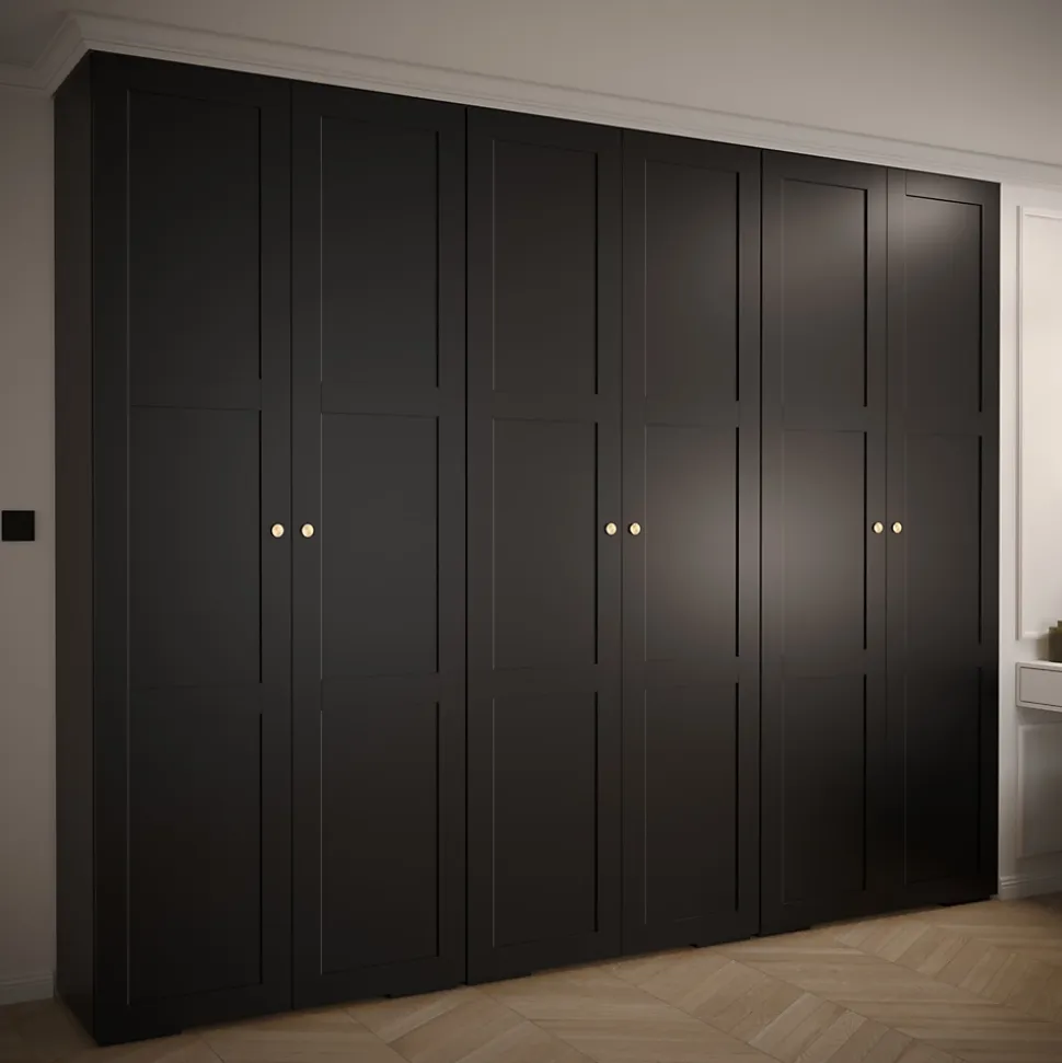 Armoire Manhattan Ryfel 10 a portes battantes H. 236,7 x L. 300 x P. 47, 6 portes