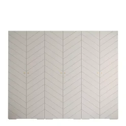 Armoire Manhattan Ryfel 4 a portes battantes H. 236,7 x L. 300 x P. 47, 6 portes