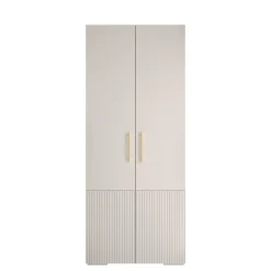 Armoire Manhattan Ryfel 3 a portes battantes H. 236,7 x L. 100 x P. 47, 2 portes