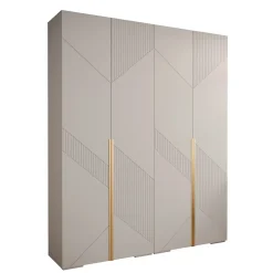 Armoire Manhattan Ryfel 7 a portes battantes H. 236,7 x L. 200 x P. 47, 4 portes