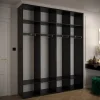 Armoire Manhattan Ryfel 6 a portes battantes H. 236,7 x L. 200 x P. 47, 4 portes