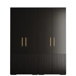 Armoire Manhattan Ryfel 3 a portes battantes H. 236,7 x L. 200 x P. 47, 4 portes