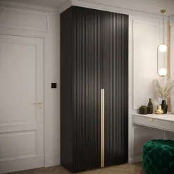 Armoire Manhattan Ryfel 9 a portes battantes H. 236,7 x L. 100 x P. 47, 2 portes