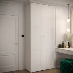 Armoire Manhattan Ryfel 10 a portes battantes H. 236,7 x L. 100 x P. 47, 2 portes