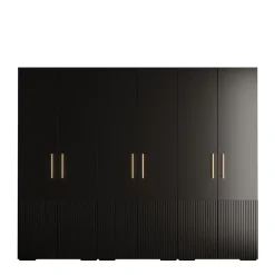 Armoire Manhattan Ryfel 3 a portes battantes H. 236,7 x L. 300 x P. 47, 6 portes