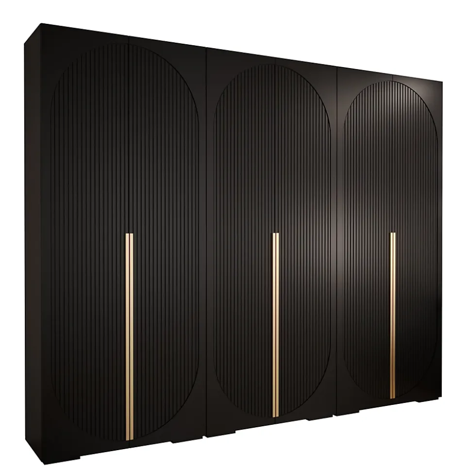 Armoire Manhattan Ryfel 5 a portes battantes H. 236,7 x L. 300 x P. 47, 6 portes