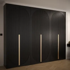 Armoire Manhattan Ryfel 5 a portes battantes H. 236,7 x L. 300 x P. 47, 6 portes