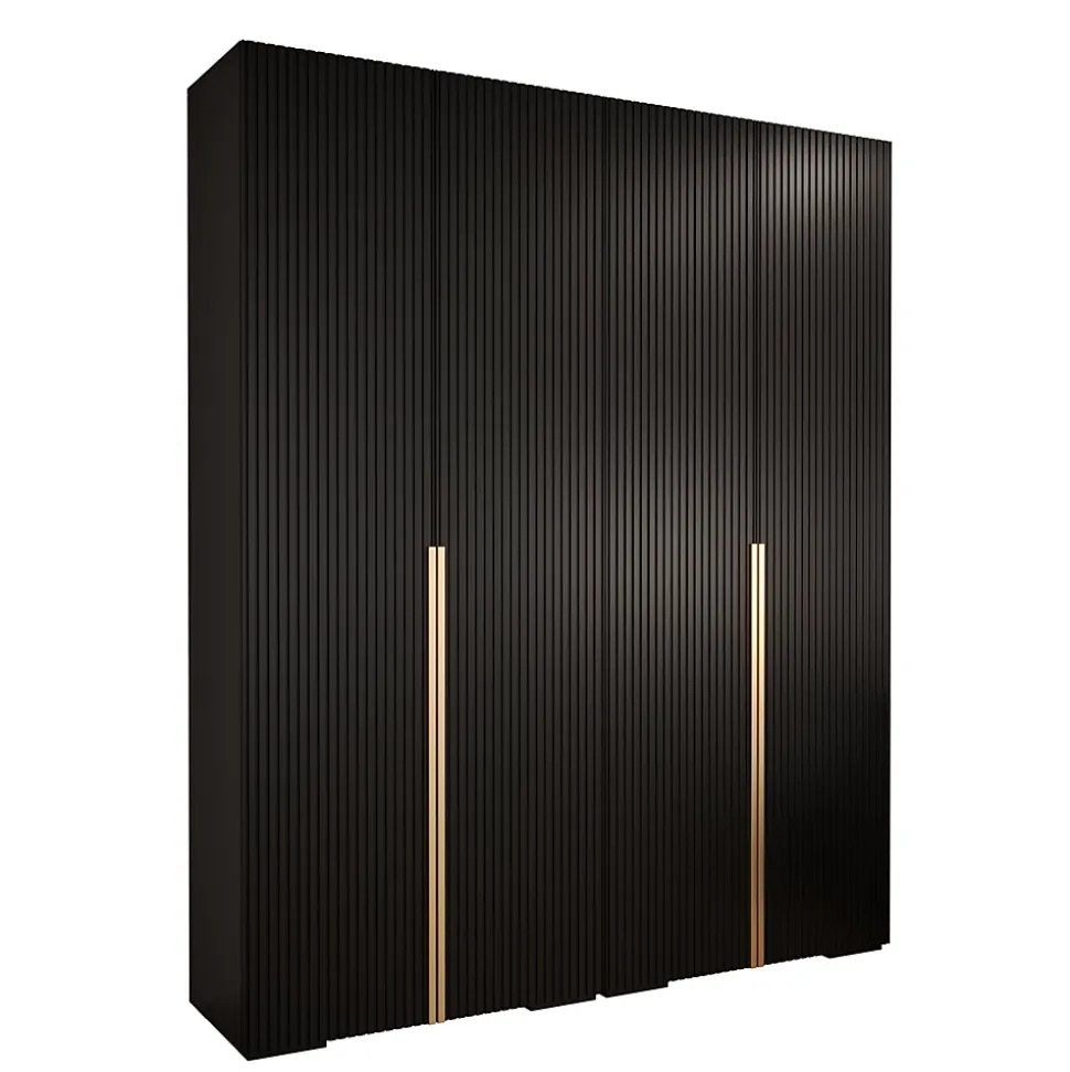 Armoire Manhattan Ryfel 9 a portes battantes H. 236,7 x L. 200 x P. 47, 4 portes