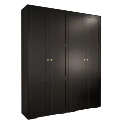 Armoire Manhattan Ryfel 10 a portes battantes H. 236,7 x L. 200 x P. 47, 4 portes