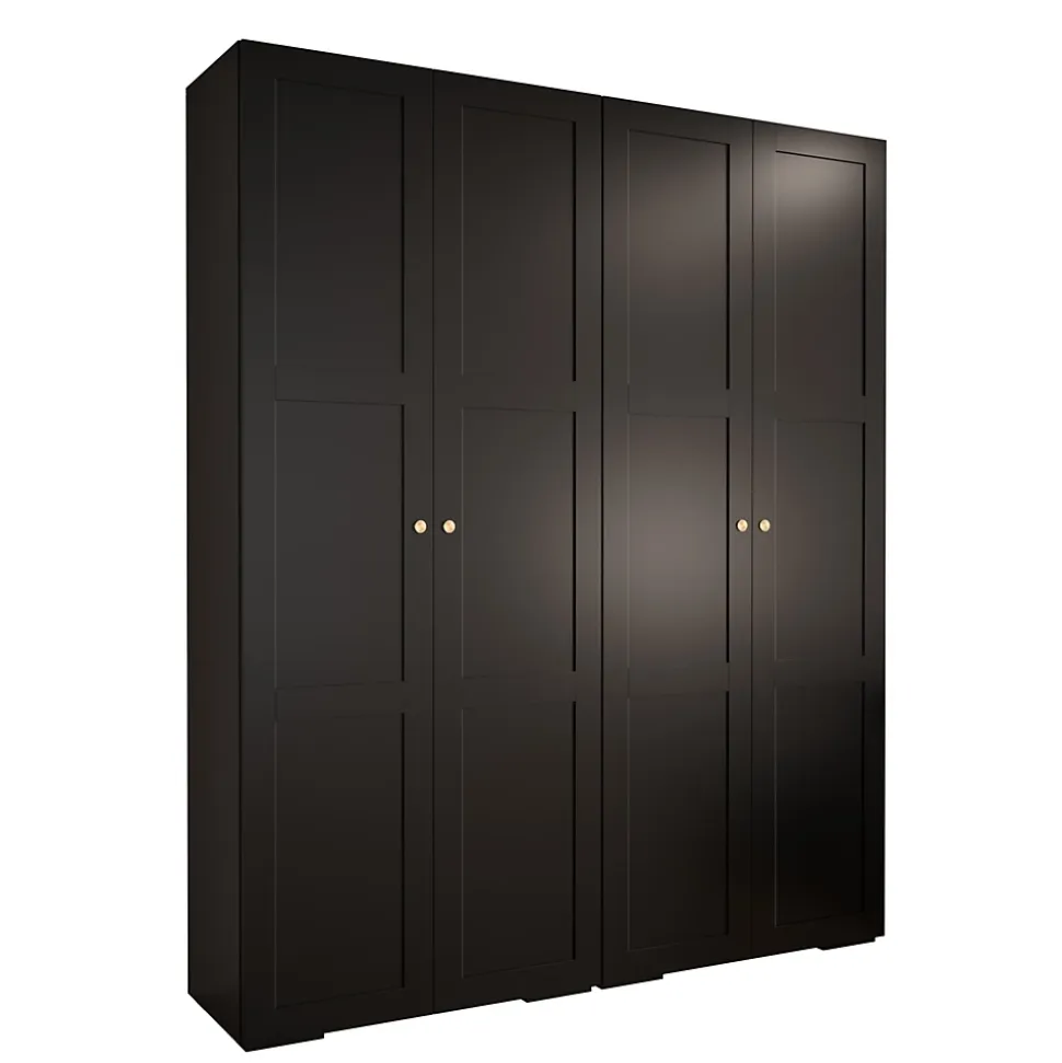 Armoire Manhattan Ryfel 10 a portes battantes H. 236,7 x L. 200 x P. 47, 4 portes