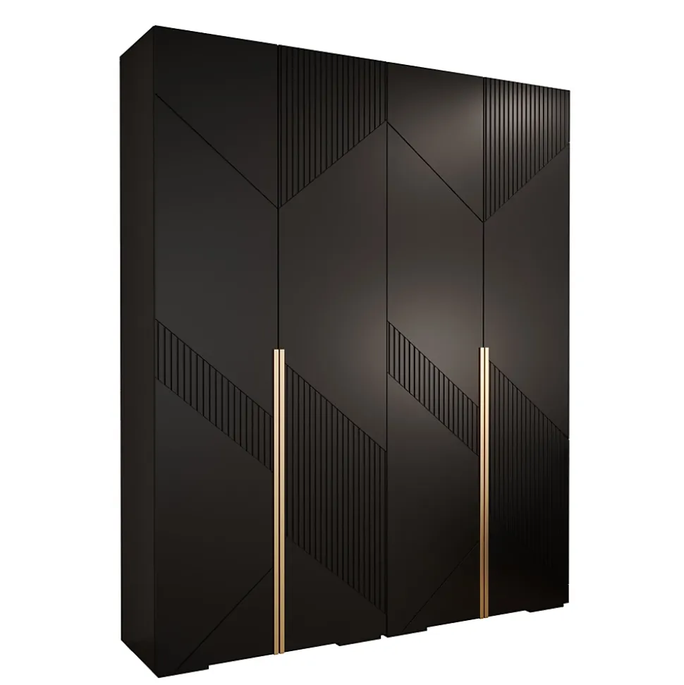 Armoire Manhattan Ryfel 7 a portes battantes H. 236,7 x L. 200 x P. 47, 4 portes