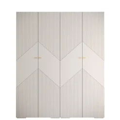 Armoire Manhattan Ryfel 2 a portes battantes H. 236,7 x L. 200 x P. 47, 4 portes