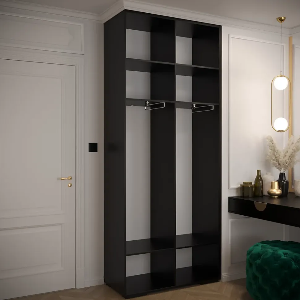 Armoire Manhattan Ryfel 10 a portes battantes H. 236,7 x L. 100 x P. 47, 2 portes