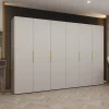 Armoire Marbella 1 a portes battantes H. 202 x L.300 x P. 52, 6 portes